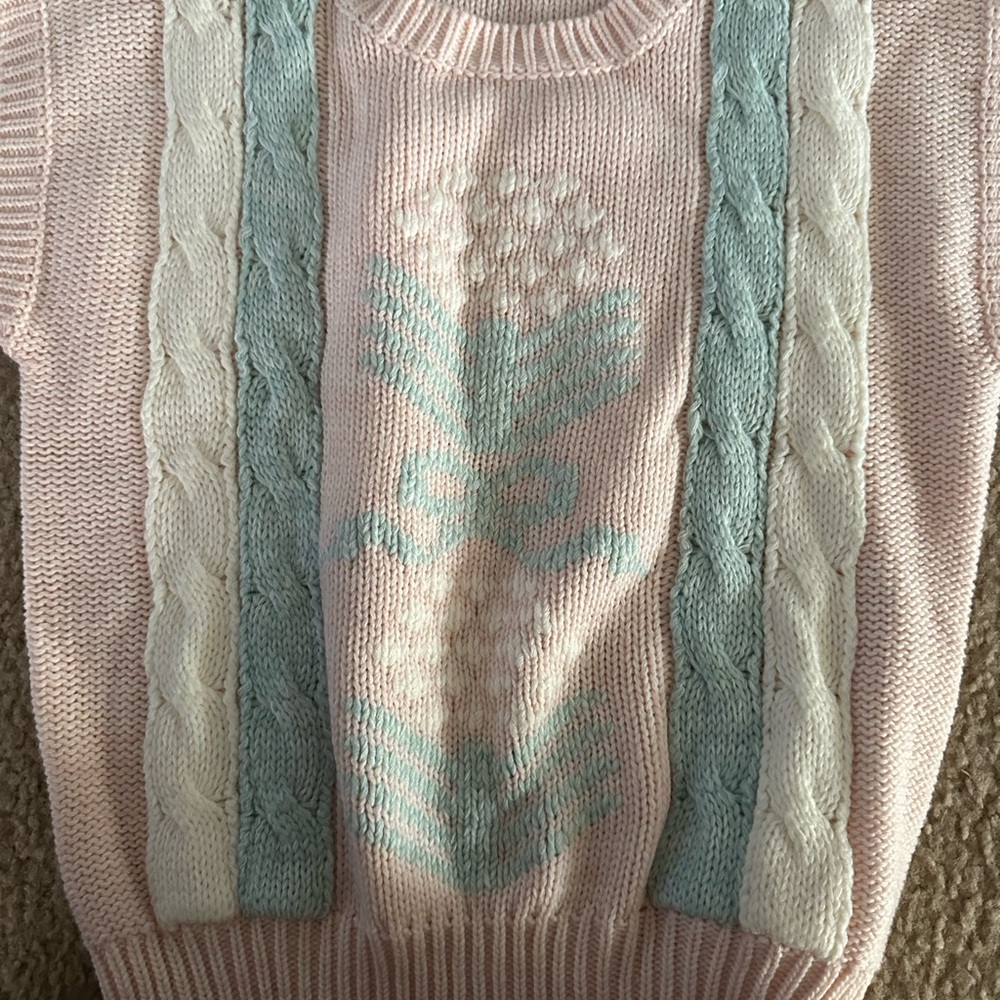 Country Suburbans 1970s Vintage Knitted Shirt, Size Large, V-Neck